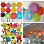 Lanternes en Papier 12 Pièces STARPIA Lampion Chinois Abat-jour en Papier 6" 8" 10" 12" Ronde Lampes en Papier Boule pour Décora