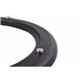 Safe Paella Dessous de Plat Individuels Noirs Ronds en Fer Aimanté - Support Protecteur en Métal pour Plan de Travail, Table, Cu