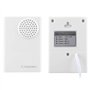 Carillon de sonnette filaire, alimentation 12V avec sonneries claires Contrôle d'accès pratique, matériel ABS Bureaux Accueil po