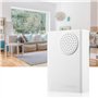 Carillon de sonnette filaire, alimentation 12V avec sonneries claires Contrôle d'accès pratique, matériel ABS Bureaux Accueil po