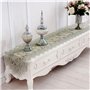 JXQ Chemin de table vintage en dentelle florale - Broderie macramé - Décoration de table de ferme - Nappe de table de meubles fl