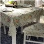 JXQ Chemin de table vintage en dentelle florale - Broderie macramé - Décoration de table de ferme - Nappe de table de meubles fl