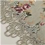 JXQ Chemin de table vintage en dentelle florale - Broderie macramé - Décoration de table de ferme - Nappe de table de meubles fl