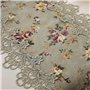 JXQ Chemin de table vintage en dentelle florale - Broderie macramé - Décoration de table de ferme - Nappe de table de meubles fl