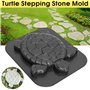 NEMAA DIY Chemin de Moules Route Allée Outil Tremplin Dallage extérieur Moule Tortue Forme Béton Ciment Jardin Noir Décor Manuel
