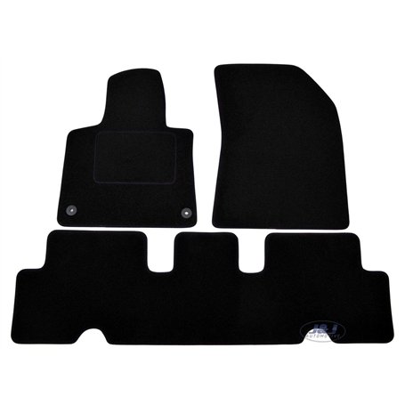J&J AUTOMOTIVE | Tapis De Sol Noir Velours sur Mesure pour C4 Picasso Depuis 2014 / C4 Spacetourer Depuis 2018