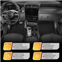 J&J AUTOMOTIVE | Logo Tapis De Sol Noir Velours sur Mesure pour C5 Aircross Depuis 2018 4 pcs, Base Antidérapante, Tapis conduct