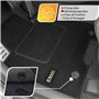 J&J AUTOMOTIVE | Logo Tapis De Sol Noir Velours sur Mesure pour C5 Aircross Depuis 2018 4 pcs, Base Antidérapante, Tapis conduct