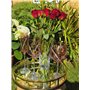 DIAMANTE Verre à vin Coeurs Roses Verre à vin Unique de Couleur Rose avec Cristaux Swarovski