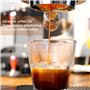 Machine à expresso à levier manuel, machine à café à pression avec manomètre, fonction de préchauffage et de réchauffement de la