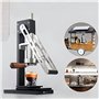 Machine à expresso à levier manuel, machine à café à pression avec manomètre, fonction de préchauffage et de réchauffement de la