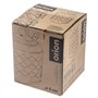 orion group Sucrier en porcelaine avec couvercle et cuillère - Hauteur : 11,5 cm - Porcelaine blanche et bois de bambou - Sucrie