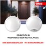 EMOS - Applique murale/plafonnier LED, rond, cadre interchangeable - étanche - blanc neutre - 1100 lm - 14 W (au lieu d'une ampo