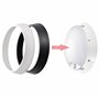 Emos Applique murale et plafonnier LED avec détecteur de mouvement rond IP54 étanche 14 W pour balcon, cave, garage, extérieur, 