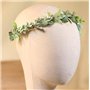 Uongeod Couronne de fleurs pour cheveux Boho Couronne florale artificielle Couronne de mariée pour cérémonie de mariage, fête-01