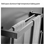 MONSTE Serviette Noir Mat Double Barre Porte-Serviettes Support Mural en Acier Inoxydable 2 Barres Étagère De Salle De Bain Acce