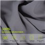Duractron Lot de 2 Taie d’oreillers 100% Microfibre Super Douceur, Anti-acariens et Hypoallergénique, 50 cm x75 cm. (Gris)