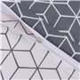 Vency Housse de Couette 220x240 3-Pièces Gris - Oeko-TEX 80% Coton & 20% Polyester, 1x Housse de Couette avec Fermeture éclair +