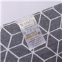 Vency Housse de Couette 220x240 3-Pièces Gris - Oeko-TEX 80% Coton & 20% Polyester, 1x Housse de Couette avec Fermeture éclair +