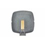 Zilan Poêle à griller 24 cm Base à induction Antiadhésive Poêle grill en bois Poignée pliable en aluminium pour plaques de cuiss