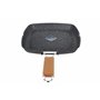 Zilan Poêle à griller 24 cm Base à induction Antiadhésive Poêle grill en bois Poignée pliable en aluminium pour plaques de cuiss