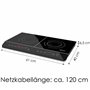 Double plaque de cuisson à induction 3500 W - 2 plaques - Plaque à induction électrique - Protection contre la surchauffe - Sécu