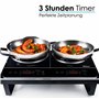 Double plaque de cuisson à induction 3500 W - 2 plaques - Plaque à induction électrique - Protection contre la surchauffe - Sécu