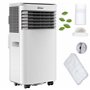 Climatiseur mobile 9 000 BTU avec tuyau d'évacuation et joint de fenêtre - Climatiseur mobile 24 h - Ventilateur de refroidissem