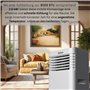 Climatiseur mobile 9 000 BTU avec tuyau d'évacuation et joint de fenêtre - Climatiseur mobile 24 h - Ventilateur de refroidissem