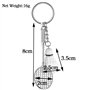 Zonfer Porte-clés Badminton avec Racket Ball, Accessoires (Blanc)