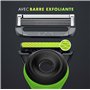 GilletteLabs Avec Barre Exfoliante, Édition Limitée Razer, Rasoir, Étui De Voyage Pour Ranger Votre Rasoir Pendant Les Déplaceme