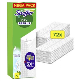 Swiffer Balai Attrape-Poussière Lingettes Sèches 72 Unités Parfum Febreze