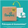 Pampers Baby-Dry Taille 2, 56 Couches, 4kg-8kg, Une Nuit Confortable Jusqu’À 100% Sans Fuites