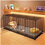 VIOLK Cage XXL Grand Chien Niche Extérieur Avec Coussin - Box Grillagé Diverses Tailles Pour Intérieur Et Maison (Taille : 145 *