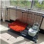 VIOLK Cage XXL Grand Chien Niche Extérieur Avec Coussin - Box Grillagé Diverses Tailles Pour Intérieur Et Maison (Taille : 145 *