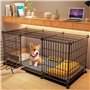 VIOLK Cage XXL Grand Chien Niche Extérieur Avec Coussin - Box Grillagé Diverses Tailles Pour Intérieur Et Maison (Taille : 145 *