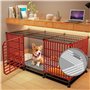 VIOLK Cage XXL Grand Chien Niche Extérieur Avec Coussin - Box Grillagé Diverses Tailles Pour Intérieur Et Maison (Taille : 145 *
