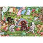 Falcon Deluxe Puppies in The Garden Jigsaw Puzzle (1000 Pieces)