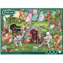 Falcon Deluxe Puppies in The Garden Jigsaw Puzzle (1000 Pieces)