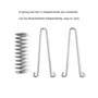 AMIGOGO Lot de 4 ressorts de tension pour tente de camping, voile d'ombrage - Accessoires de fixation - Ressort de traction pour