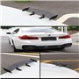 Tingz Mini aileron de voiture，Fibre de Carbone Décoration sans Perforation Noir，Décoration universelle de queue, stabilité de vé