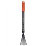 BLACK+DECKER Râteau à Feuilles BXGTTO7050 – Réglable de 77 à 110 cm – Râteau – Râteau – Résistant à la Rouille – Noir/Orange