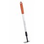 BLACK+DECKER Râteau Jardin à 5 Dents - Haute Réglable de 66 à 100 CM - Outillage de Jardin - Acier au Carbone