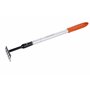 BLACK+DECKER Râteau Jardin à 5 Dents - Haute Réglable de 66 à 100 CM - Outillage de Jardin - Acier au Carbone, Fibre de Verre et