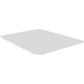BLACK+DECKER Tapis de Chaise de Bureau 90 x 90 CM - Tapis Protection Sol - Tapis de Sol Bureau - Plastique - Transparent