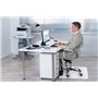 BLACK+DECKER Tapis de Chaise de Bureau 90 x 90 CM - Tapis Protection Sol - Tapis de Sol Bureau - Plastique - Transparent