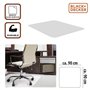 BLACK+DECKER Tapis de Chaise de Bureau 90 x 90 CM - Tapis Protection Sol - Tapis de Sol Bureau - Plastique - Transparent