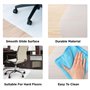 BLACK+DECKER Tapis de Chaise de Bureau 90 x 90 CM - Tapis Protection Sol - Tapis de Sol Bureau - Plastique - Transparent