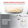 alpina Friteuse - Friteuse - 1800 Watt - 2,5 Litre - Jusqu'à 190ºC - Blanc