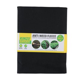 Kinzo Toile de Paillage - Tissu Anti-Mauvaises Herbes 500 x 150 cm - Couverture en Polaire pour Jardin et Chemins - Couverture p